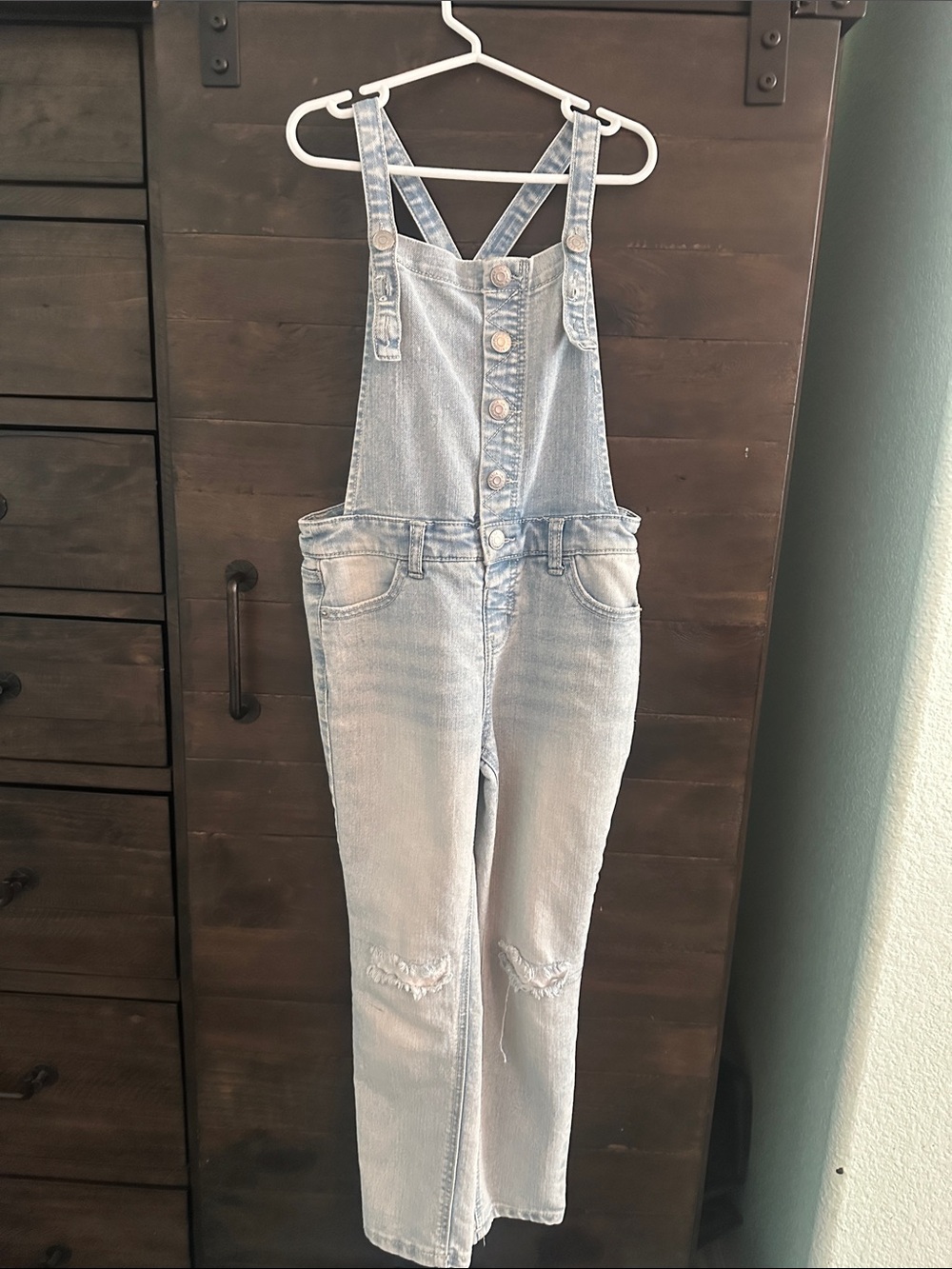 Cat & Jack Light Wash Denim Overalls